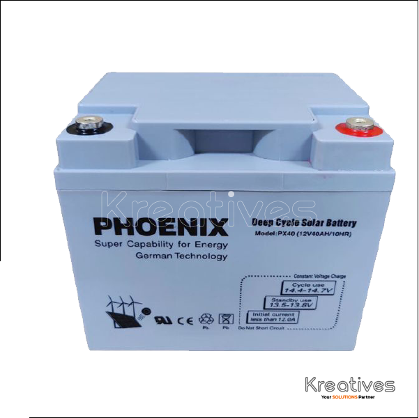 Phoenix 12V 40Ah Lead Sealed maintenance free battery