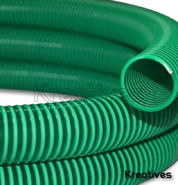 4Inch Suction Pipe Green 30M Roll  Flexible