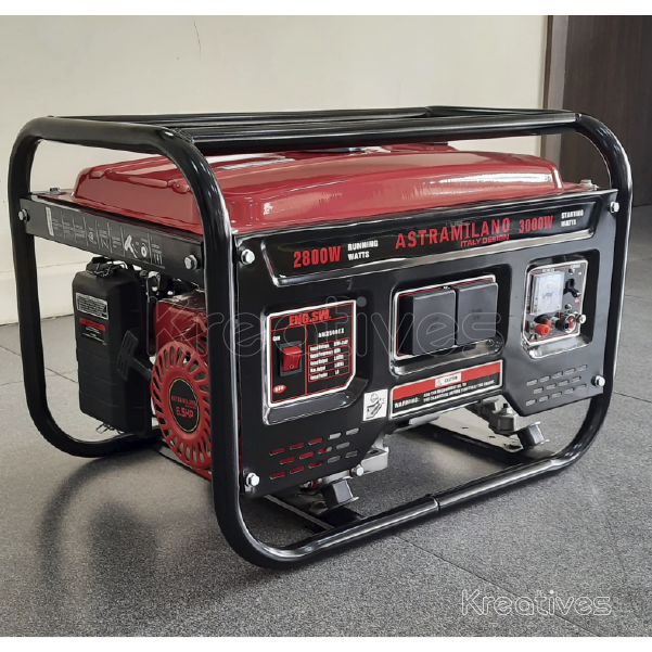 ASTRAMILANO 3.0Kva Petrol Generator Manual Start