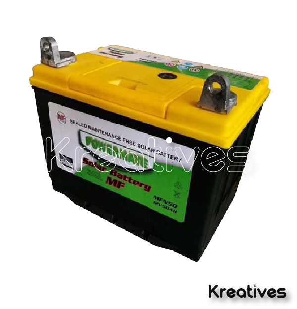 Powermate 12v 75ah Solar rechargeable battery