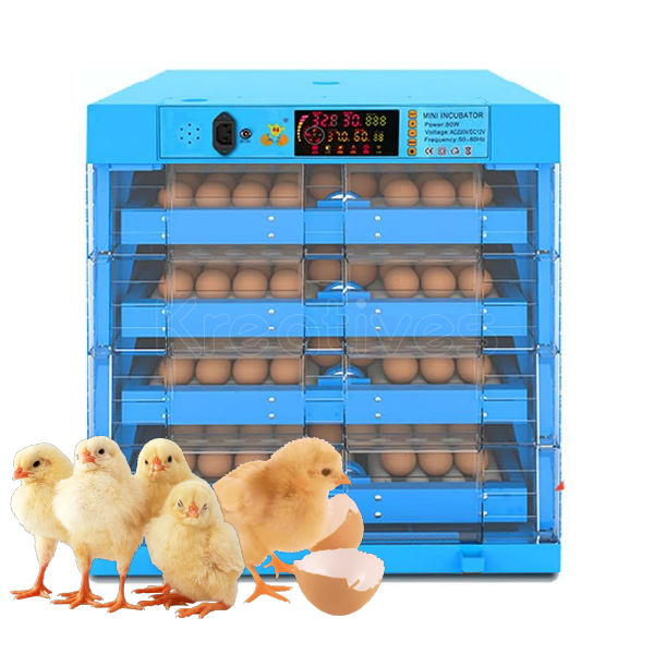 256 Chicken Incubator Solar/ Electric with Roller NFL-256 110Watts