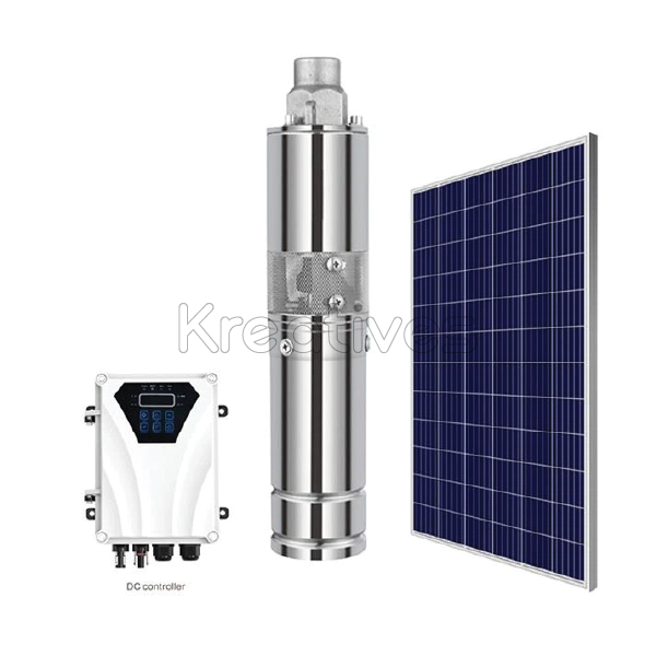 Shiyuan 55M 1inch 3.5m3/h Solar Submersible Pump | Brushless with Controller