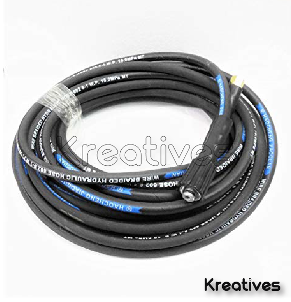 15mtr Heavy Duty Wire Braided Hydraulic Hose Pipe for High Pressure Washer/Car Washer