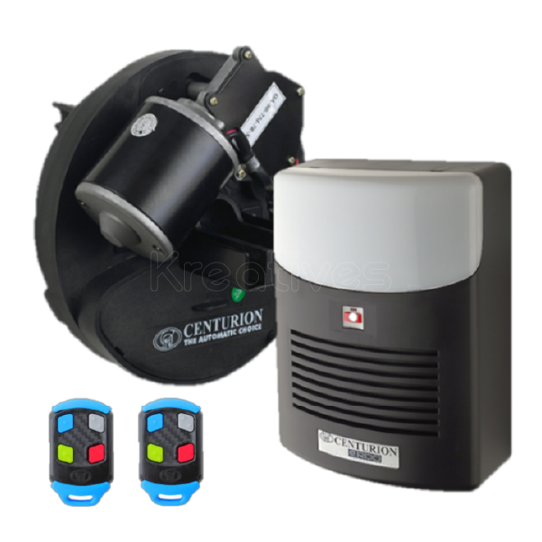 Roll Up Garage Door Motor Centurion RDO (includes Motor, 2x4ch Remote, 1xBattery)