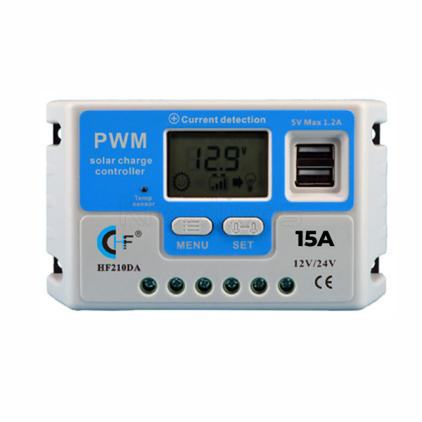 Phoenix 15Amps Digital PWM solar charge controller - 12V/24V Auto Charge Control