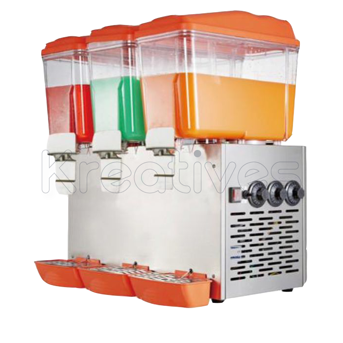 Commercial 48L 3 Tanks Juice Dispenser table top display