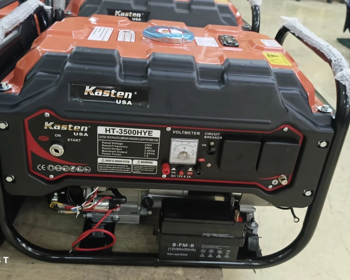Kasten Petrol generator 3.8kva Keystart
