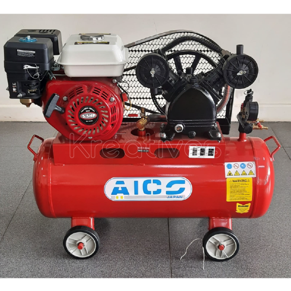 Aico 200L Petrol Air Compressor Double Piston