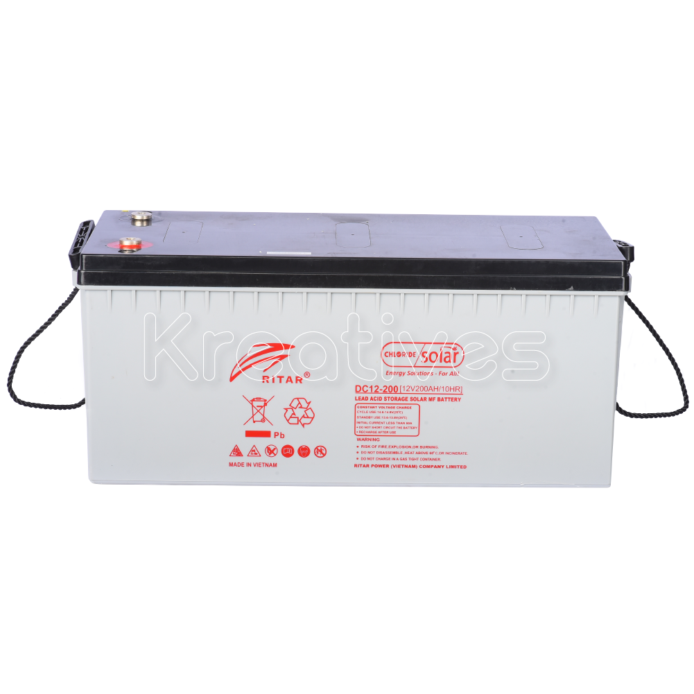 Ritar 12V 200Ah Lead Sealed maintenance free battery