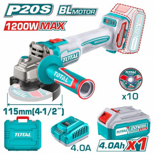 Total 20V 1200W Cordless Angle Grinder | Kreatives.co.ke Kenya