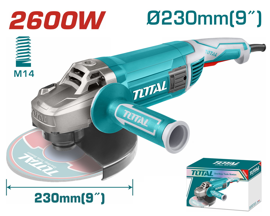 Total 2600W 230mm Angle Grinder | Kreatives.co.ke Kenya