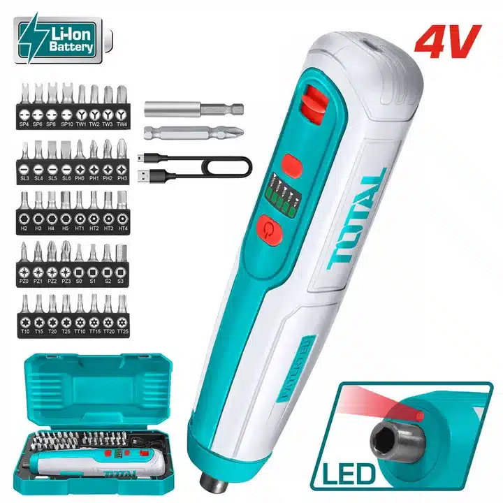 Total 4V Li-Ion Cordless Screwdriver | Kreatives.co.ke Kenya