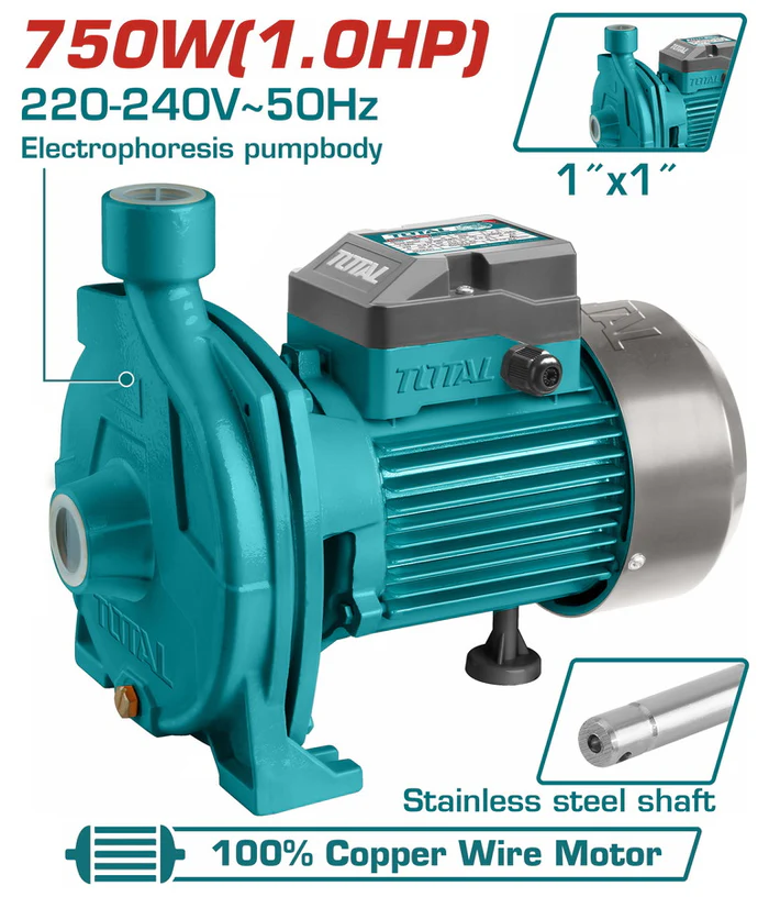 Total Centrifugal Pump – 750W (1HP) – 30m Max Head | Kreatives.co.ke Kenya
