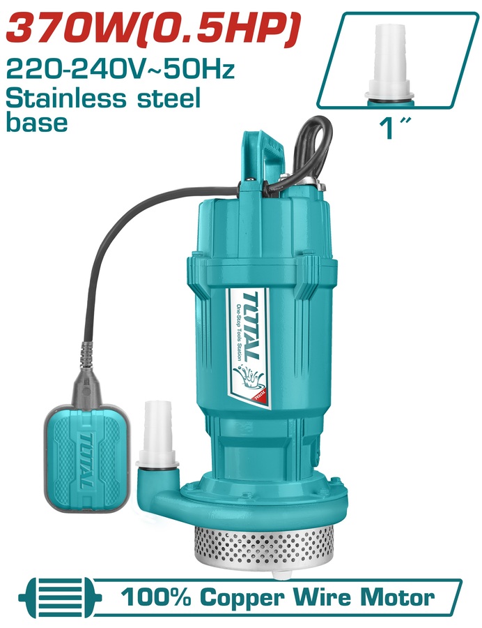 Total Submersible Pump – 370W (0.5HP) – 17m Max Head | Kreatives.co.ke Kenya
