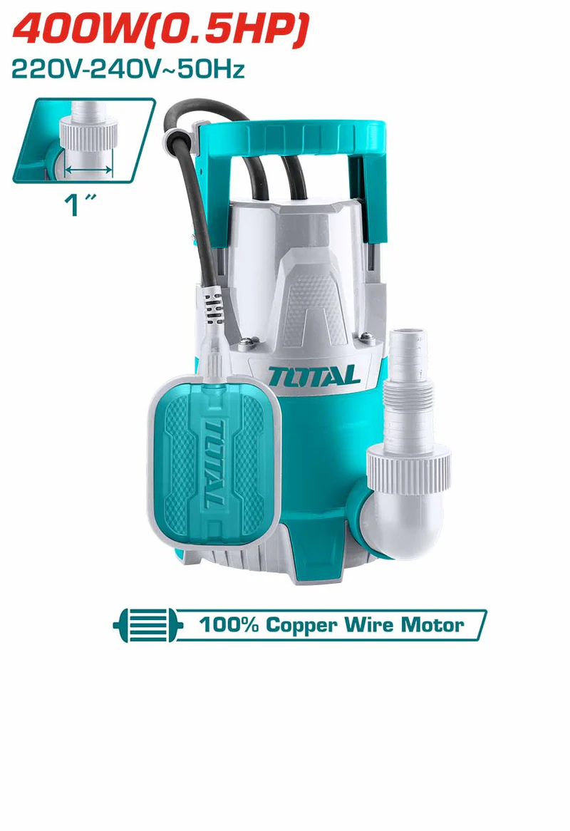 Total Submersible Pump – 400W – 8m Max Head | Kreatives.co.ke Kenya