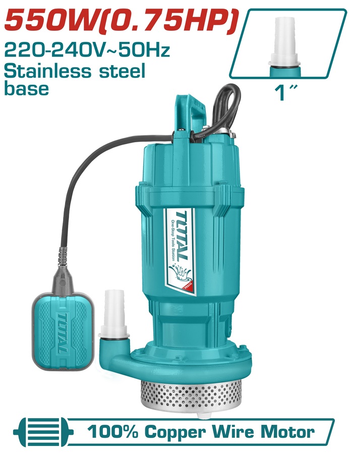 Total Submersible Pump – 550W (0.75HP) – 25m Max Head | Kreatives.co.ke Kenya