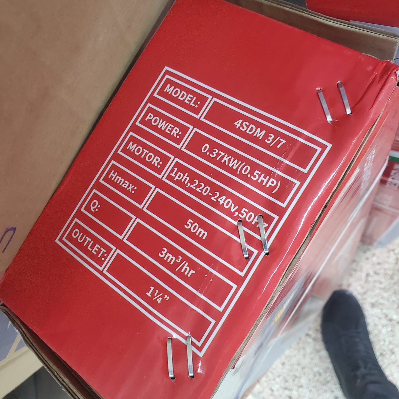 Premier 50M 0.5HP submersible pump 4SDM 3/7