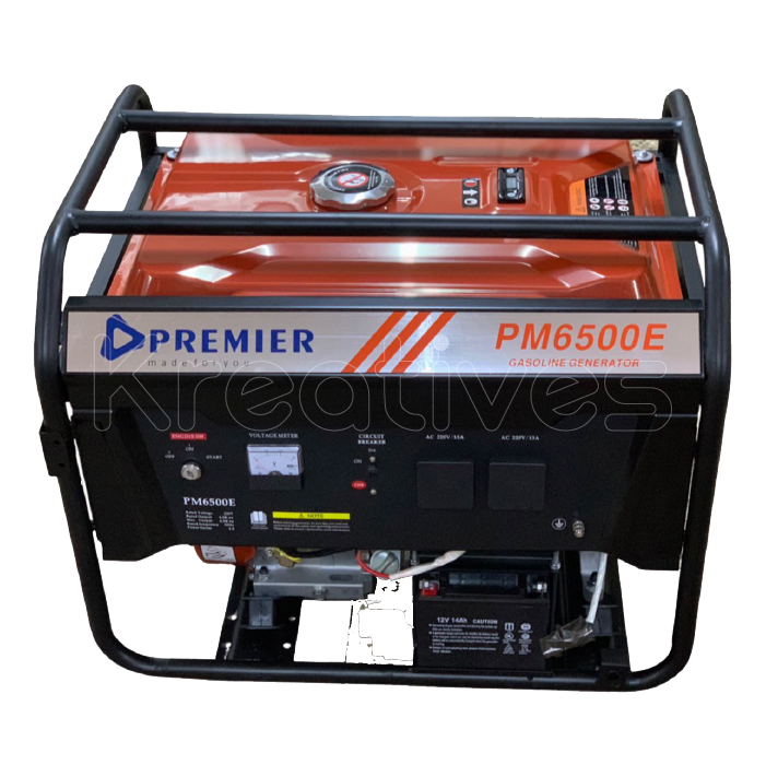 Premier 6.5kva Key start Petrol Generator