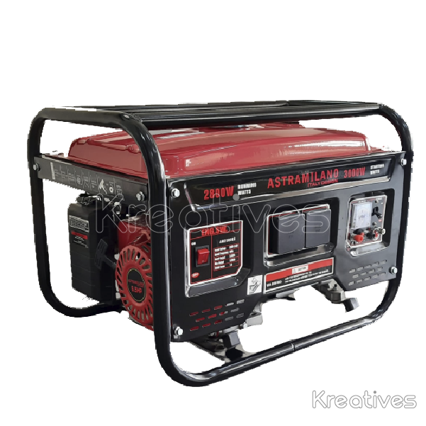 Astramillano AM2500EX Italy 3000Watts Manual start Petrol Generator