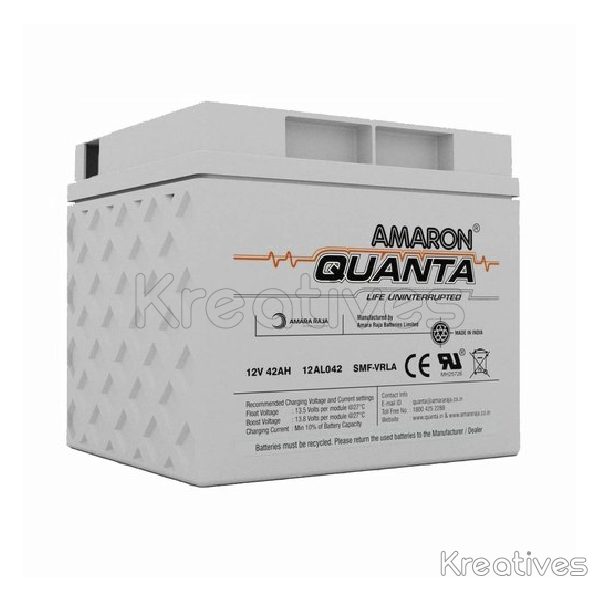 AMARON Quanta 12V 42Ah SMF Battery 12AL042