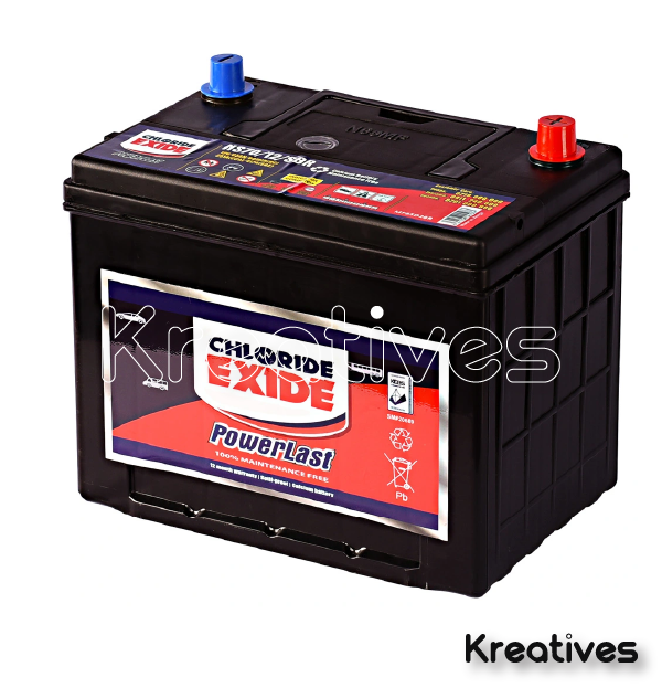 Chloride Exide Powerlast NS70 70MFR Maintenance Free Car Battery